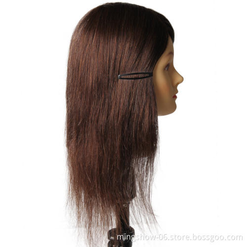 Hot Sale Female16" Hair Head Training Mannequins For Hairdressing Practise Hairstyles Head